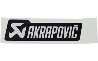 Autocollant Akrapovic résitant à la chaleur 120x35mm Noir