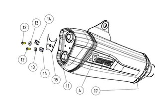 Exhaust Bolt Akrapovic P-FB127