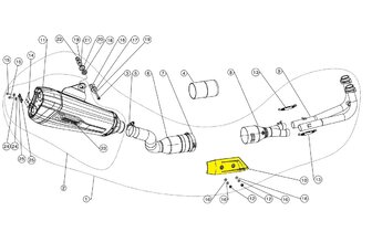 Heat Shield Akrapovic Yamaha Tmax 530