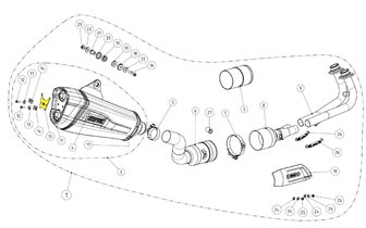 ESD Halterung Akrapovic P-X189