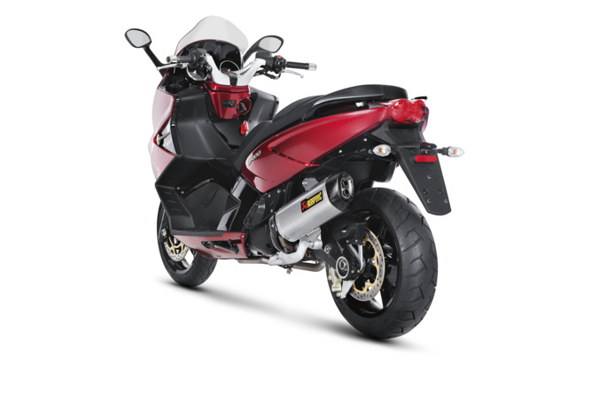 Slip-on Auspuff Akrapovic Edelstahl Gilera GP 800 / Aprilia SRV 850 ab 2012