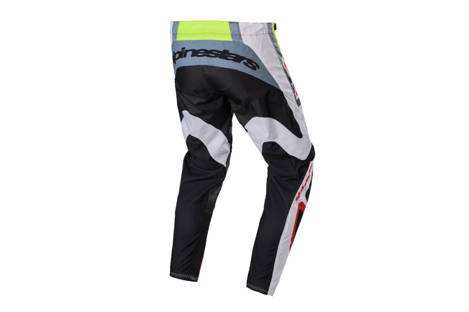 Pantalón Motocross Alpinestars Fluid Agent Negro/Rojo/Amarillo