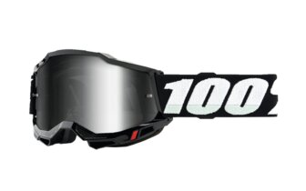 Gafas de Motocross Infantil 100% Accuri 2 Negro Lente Espejo Plata