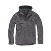 Giacca a vento Fleece Pull-Over Brandit charcoal