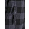 Giacca lumberjack con cappuccio Brandit nero/grigio