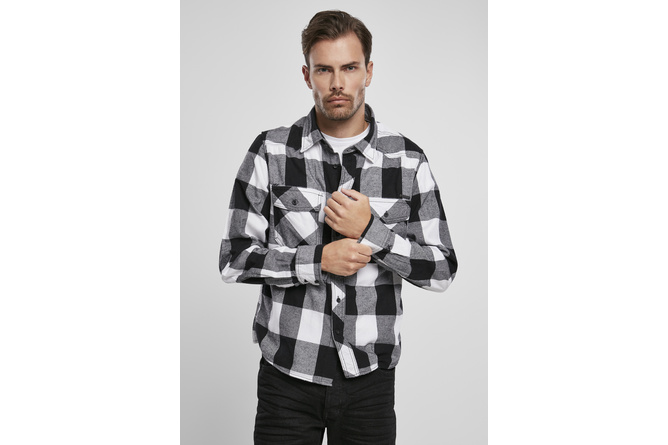Checkered Shirt Brandit white/black