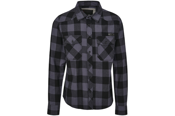 Checkered Shirt Brandit black/charcoal