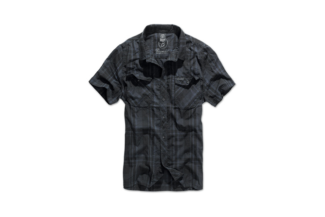Chemise manches courtes Roadstar Brandit noir/bleu
