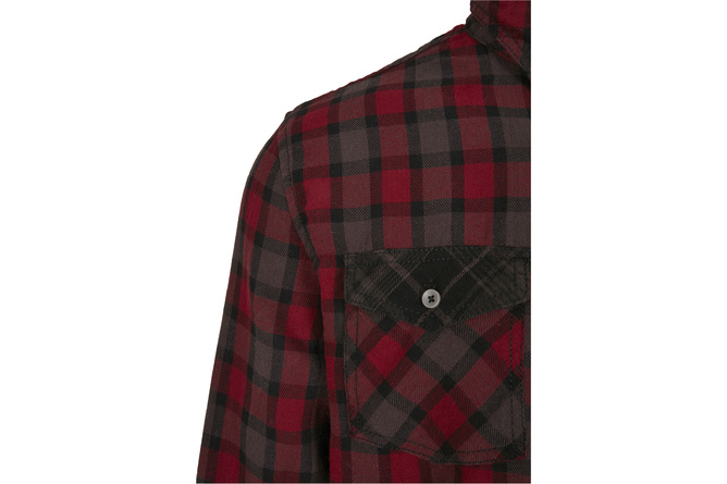 Checkered Shirt Duncan Brandit red/brown