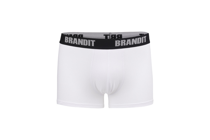 Boxer Shorts Logo 2-Pack Brandit weiß/schwarz
