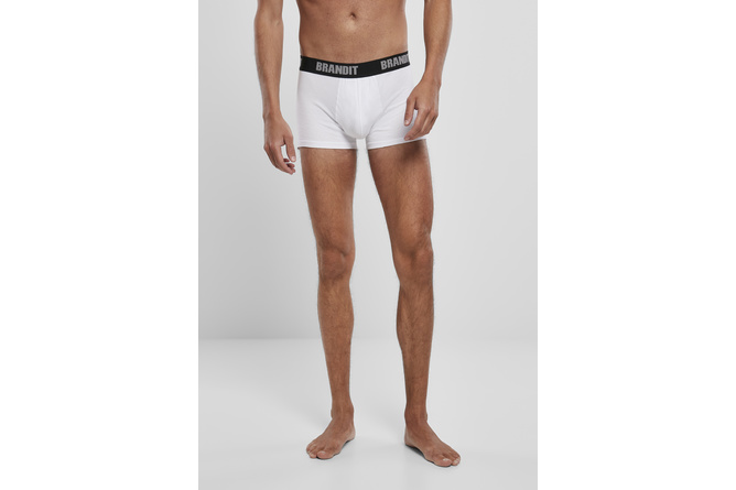Boxer Shorts Logo 2-Pack Brandit weiß/schwarz