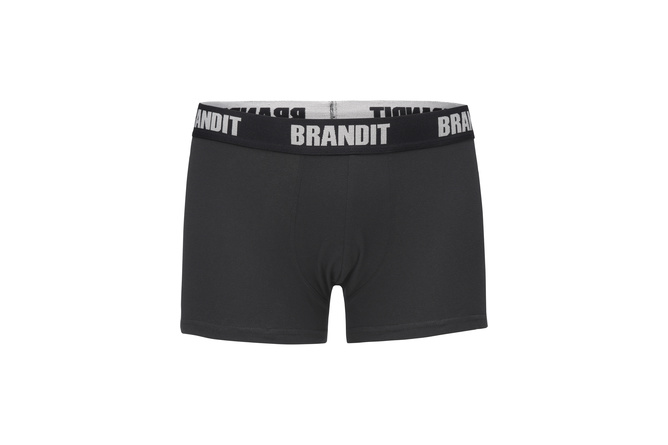 Boxer Shorts Logo 2-Pack Brandit dark camo/black