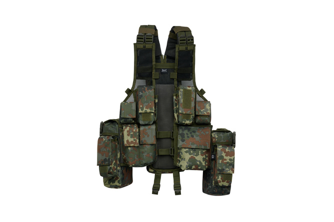 Tactical Vest Einsatzweste Brandit flecktarn one size
