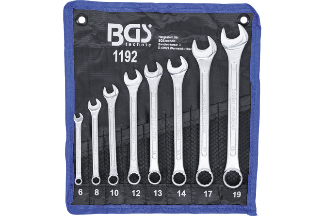 Combination Wrench Set BGS 6 - 19 mm 8 pcs.