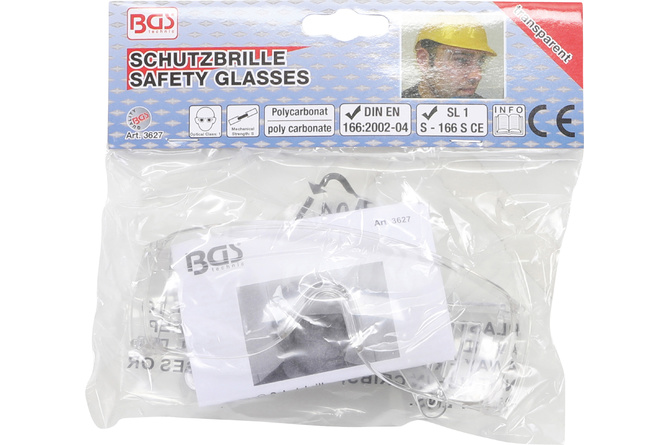 Occhiali di sicurezza BGS trasparenti