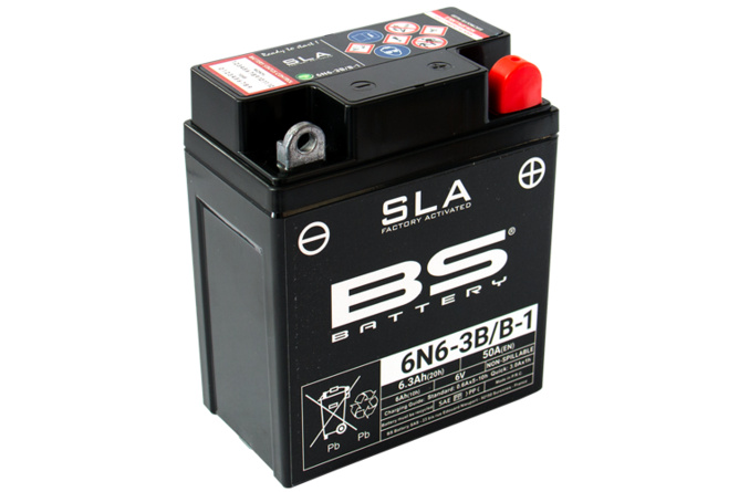 Battery SLA BS Battery 6N6-3B/B-1 6V 6,3Ah