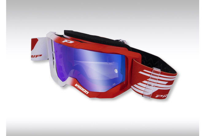MX Goggles ProGrip 3300 Miroir white / red