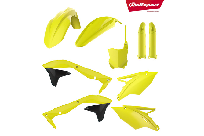 Kit plastique Polisport jaune fluo Kawasaki KXF 450
