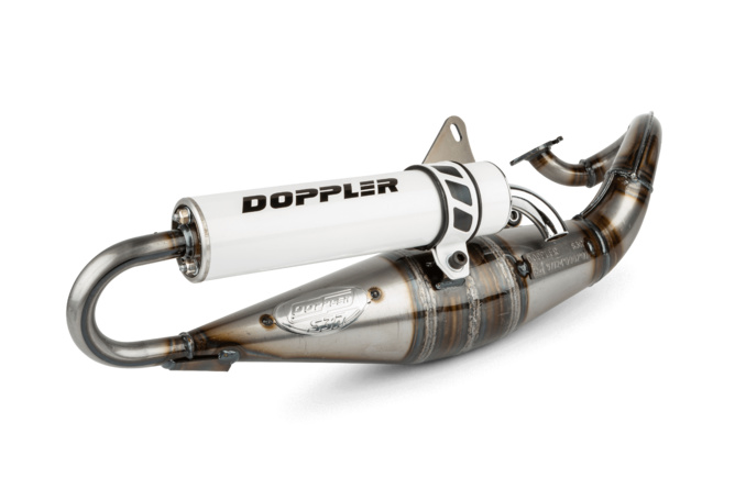 Exhaust Doppler S3R Evolution Yamaha Aerox / MBK Nitro white silencer