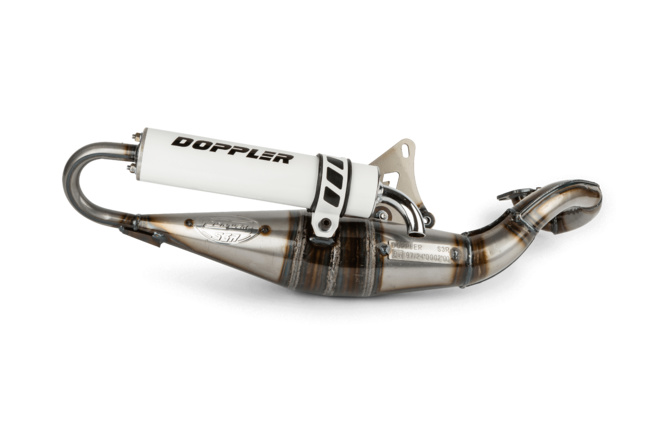 Marmitta Doppler S3R Evolution, bianco, Minarelli orizzontale