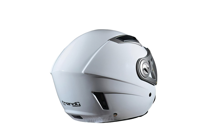 Casco Jet con doppia visiera Trendy bianco