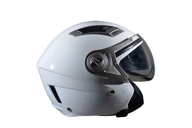 Casco Jet con doppia visiera Trendy bianco