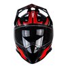 MX Helmet double visor Trendy 20 T-803 black / red