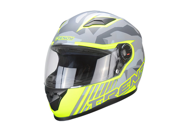 Full Face Helmet Trendy T-503 Furya grey / yellow matte