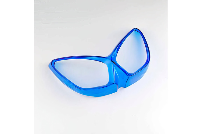 Scheinwerferblende transparent blau MBK Nitro / Yamaha Aerox bis 2013