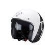 Open Face Helmet w/ sun visor Trendy T-104 Herby white / black / grey glossy