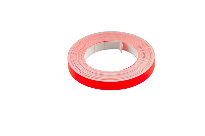 Adesivo cerchio 10m Motip rosso neon 9mm