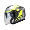 Jet / Open Face Helmet double visor Trendy T-405 Kamak grey / yellow matte
