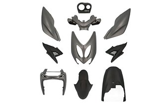 Verkleidungskit 10 Teile schwarz / grau Yamaha Aerox bis 2012