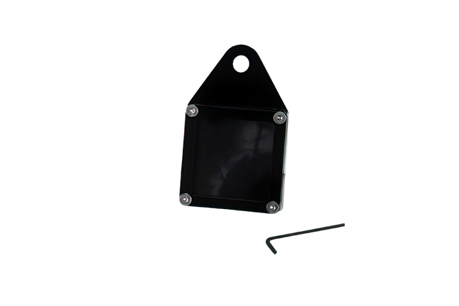 Porta Escudo / Viñeta / Logo Aluminio Negro (Cuadrado)