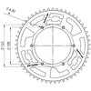 Kettensatz Alu Neochrome 14x53 - 420 Doppler Derbi GPR / Aprilia RS4