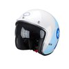 Jet / Open Face Helmet w/ sun visor Trendy T-104 Herby white / blue / red glossy