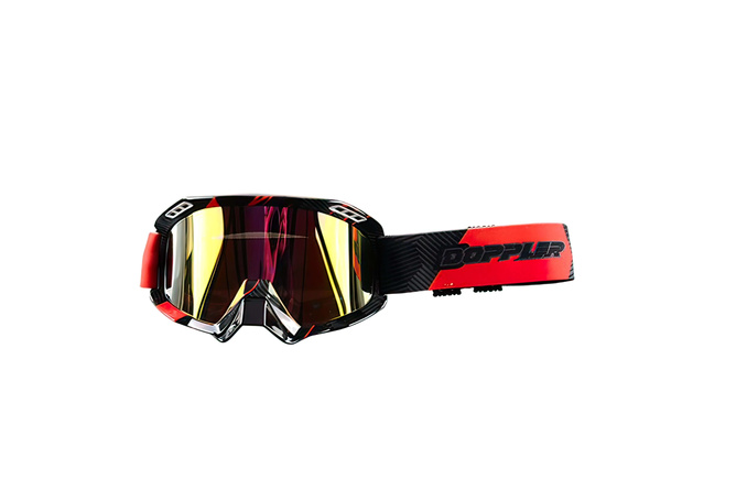 MX Goggles Doppler double lens black / red