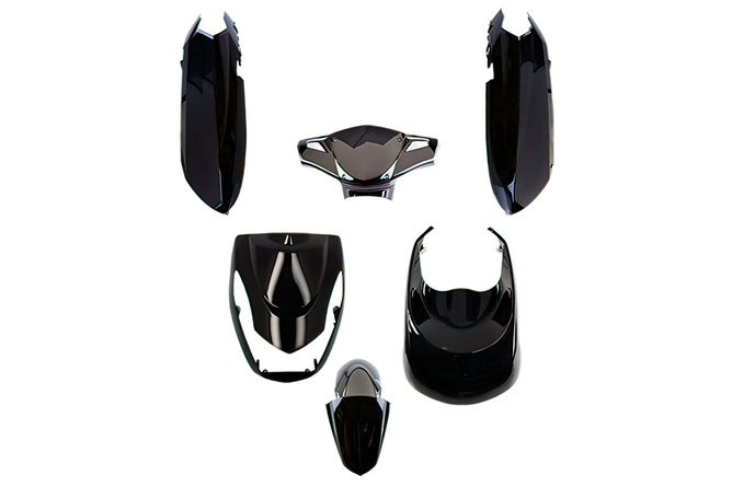 Fairing Kit 6 pcs. metallic black Peugeot Kisbee