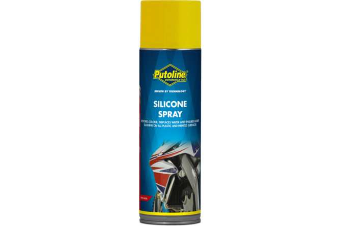 Spray lubrifiant, Nettoyant protecteur plastique Putoline Silicone en Aérosol 500ml en Aérosol
