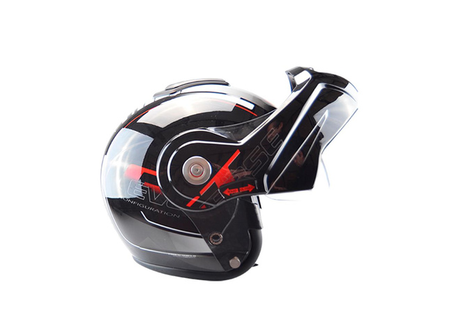 Modular Helmet Trendy Reverse black / red glossy