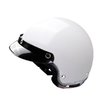 Jet / Open Face Helmet w/ peak Trendy T-100 Vintage white glossy