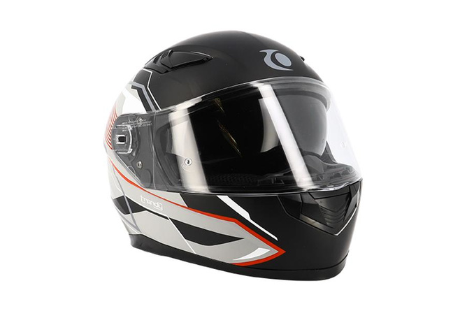 Full Face Helmet double visor Trendy T-604 Chactas grey/black/matte red