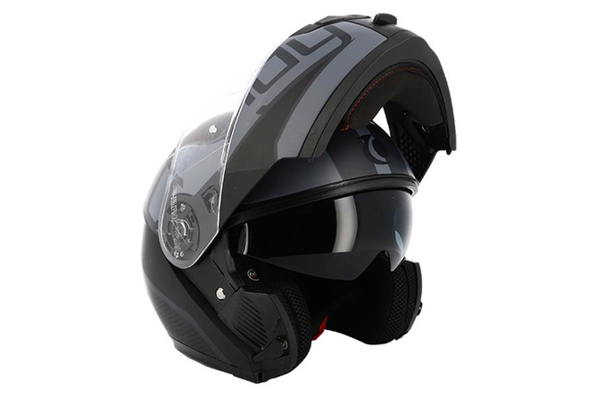 Modular Helmet double visor Trendy T-704 Zunis black/matte grey