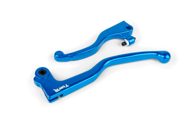 Brake / Clutch Levers (x2) blue Derbi Senda X-Treme after 2011