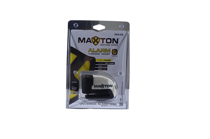 Lucchetto disco freno D. 6mm con allarme Maxton