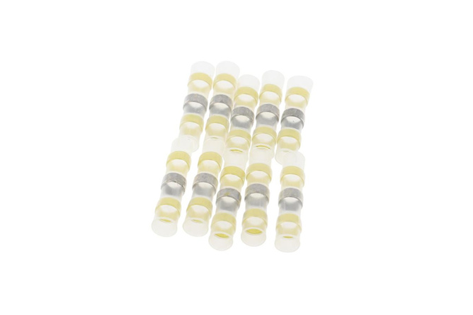 Connettori termoretraibili saldanti (x10) 6 - 4 mm giallo