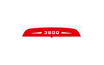 Pegatina Solex 3800 (Filtro de Aire) Rojo