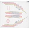 Kit Decoración Pegatinas Rojo / Amarillo / Naranja MBK 51 (10 Pzs.)