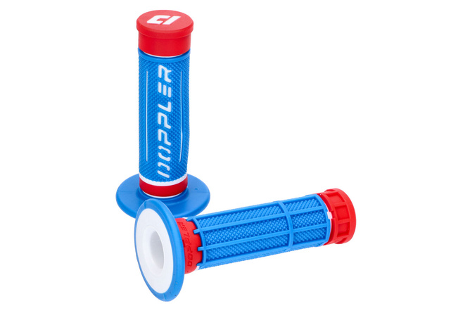 Griffe Doppler Grip 3D blau / weiß / rot