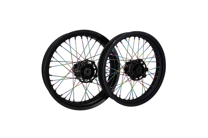 Spokes rear Doppler Neochrom 18 x 195mm / 18 x 199mm Derbi Senda